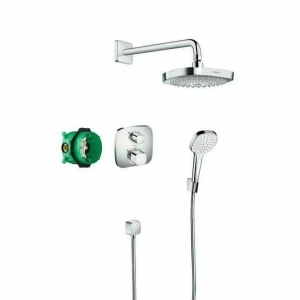 Sistem de dus incastrat Hansgrohe Croma Select E Ecostat E crom