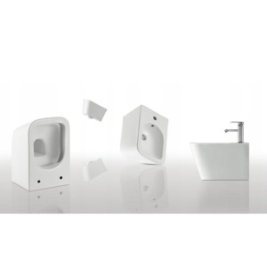 Vas WC PRO IMPERIA Rimless, Suspendat, Ceramica cu capac soft-close inclus, 51 x 34.4 x 34 cm, Alb - Img 3