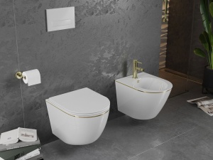 Vas wc Pro White/Gold edge - Img 5