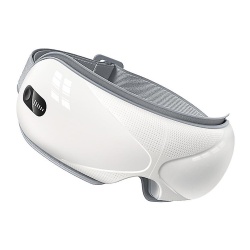 Aparat de Masaj Inteligent pentru Ochi 3D SeveShop, Terapie Oculara cu Compresie Termica, Vibratie, Difuzor Bluetooth, Functie de Caldura si Presiune Aer, Imbunatatirea Circulatiei, Alungarea Stresului, Alb Opal