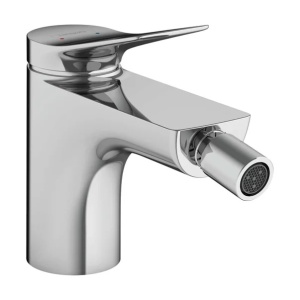 Baterie bideu Hansgrohe Vivenis cu ventil Pop-Up crom lucios