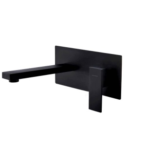 Baterie lavoar PRO QUADRO BLACK,montaj incastrat in perete, finisaj Negru , design minimalist