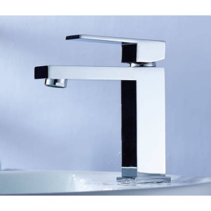 Baterie lavoar PRO QUADRO Crom Low, Montaj pe lavoar, inaltime 18cm, finisaj Crom - Img 2