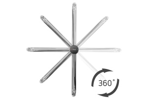 Baterie Lavoar REA LUGANO SLIM CHROME, Montaj Pe Blat, Inaltime 33 Cm, Finisaj Crome - Img 3