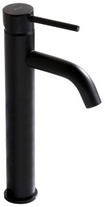 Baterie lavoar REA LUNGO BLack, Inaltime 28cm, finisaj Negru Mat - Img 1