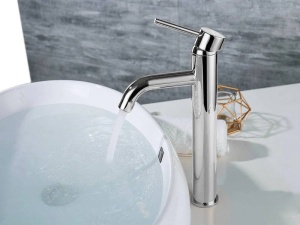 Baterie lavoar REA LUNGO SLIM HIGH, Inaltime 28 cm, Rotire 360, Finisaj Crom - Img 7