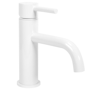 Baterie Lavoar REA LUNGO WHITE LOW Montaj Pe Lavoar, Capat Fix, Inaltime 17 Cm, Finisaj Alb - Img 1