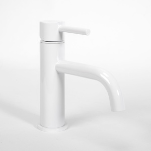 Baterie Lavoar REA LUNGO WHITE LOW Montaj Pe Lavoar, Capat Fix, Inaltime 17 Cm, Finisaj Alb - Img 5