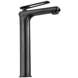 Baterie Lavoar REA ROMANO BLED OLD BLACK HIGH , Montaj Pe Blat, Capat Fix, Inaltime 26 Cm, Finisaj Negru Mat - Img 6