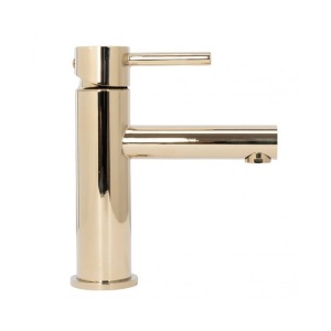 Baterie lavoar REA Tess Low Gold, Inaltime 18cm, finisaj Auriu - Img 1