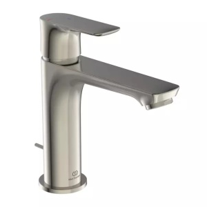 Baterie lavoar tip Grande Ideal Standard Connect Air BlueStart argintiu Silver Storm cu ventil metalic - Img 1