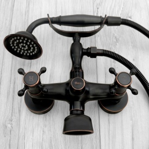 Baterie pentru Cada REA ERA Retro OLD Black, Montaj pe blat finisaj Negru Mat - Img 7