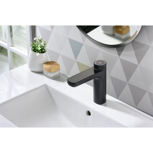 Baterie pentru lavoar FAPTER, Cu Display LCD, Culoare Negru - Img 2