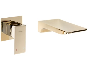 Baterie REA MASON Gold, montaj incastrat in perete, finisaj Auriu - Img 1