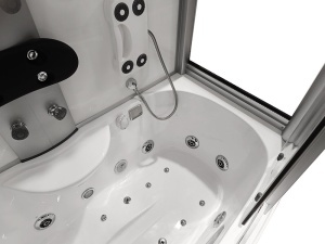 Cabina de dus cu cada Spa cu hidromasaj 165X85X220 cm alb - Img 8
