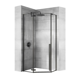 Cabina de dus DIAMOND BLACK MAT 100x100 cm