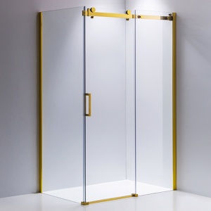 Cabina de dus Dreptunghiulara KZ203A, Design Modern 100x80cm, Culoare Auriu - Img 4
