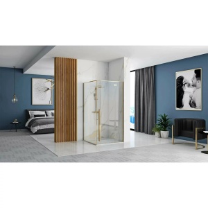 Cabina de dus Fargo, Dimensiune 100x80cm, Culoare Gold - Img 5