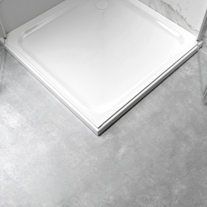 Cabina de dus KZ13A Dreptunghiulara 100x90cm, Design Modern, Culoare Alb - Img 6