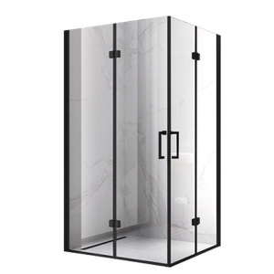 Cabina de dus KZ13B Dreptunghiulara , Design Modern 110x90cm, Culoare Negru