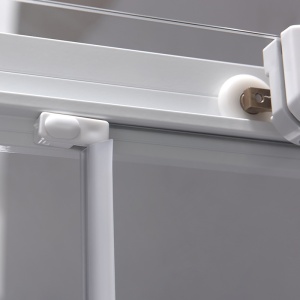 Cabina de dus KZ93B Patrata, Design Modern 90x90cm , Culoare Alb - Img 6