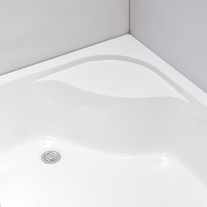 Cabina de dus Maja/De dreapta 115x85cm, Usi Glisante, Design Modern Crom + Cada de dus inalta - Img 6