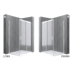 Cabina de dus MONTANA, Dimensiuni La Alegere, Grosime sticla 8 mm, Set montaj inclus - Img 2