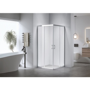 Cabina de dus patrata KZ102A, Culoare Crom , Dimensiune 80x80cm - Img 4