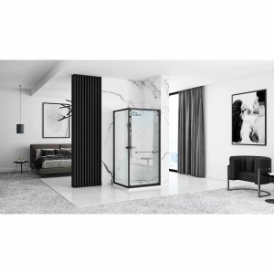 Cabina de dus Rea Space In Black 80x100cm - Img 5