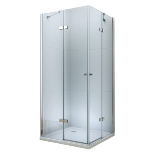 Cabina De Dus Rectangulara PRO KARLO (DUO), Usi Pliabile, Sticla Securizata 6/8 Mm, Inaltime 195 Cm