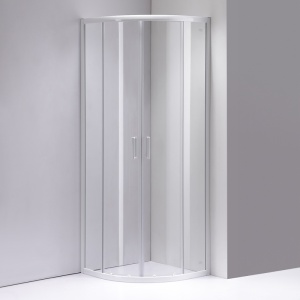Cabina de dus Semirotunda KZ94D, Dimensiune 70x70cm, Culoare Alb - Img 3