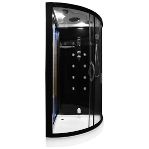 Cabina multifunctionala MO-1751B TRIO, Sauna uscata, Sauna cu aburi si cabina de dus, 180x110x223 cm, Varianta Stanga - Img 2