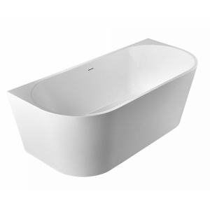 Cada De Baie Autoportanta 170x75x58cm, Cu Montaj Pe Perete , Culoare Alb