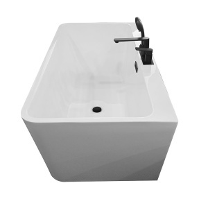 Cada de baie freestanding cu baterie neagra inclusa, dimensiuni 150X75X58CM - Img 4
