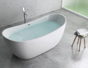 Cada De Baie PRO OLSENA 180, Free-Standing, Design Modern, Alba - Img 5
