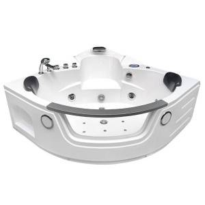 Cada de baie Spa ORINO 632C Cu Hidromasaj 135x135cm , Culoare Alb
