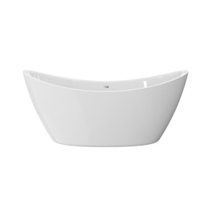 Cada freestanding Florida, Flora 173.5, ovala, cu picioare si instalatie completa, alb - Img 1