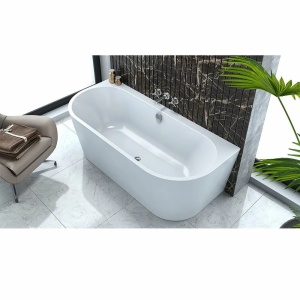 Cada freestanding Kolpasan Dream-SP 170x75 cm , Culoare Alb, Back-to-wall - Img 1