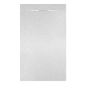 Cadita de dus MIKO Slim, Structura de piatra 120x80cm, Culoare Alb