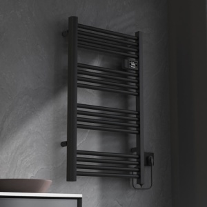 Calorifer electric vertical LOA-BL ECO 500W pentru baie 96x54, negru - Img 3