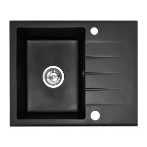 Chiuveta bucatarie Rea NORTH black metalic 60x49 cm - Img 3