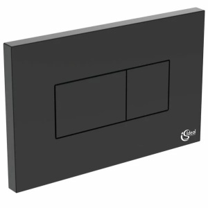 Clapeta de actionare dubla comanda Ideal Standard Solea P2 negru mat actionare pneumatica - Img 1