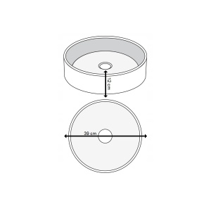 Lavoar de blat PRO GRAFIT CRISTAL,dimensiune 39 X 12 cm - Img 4
