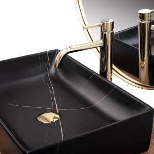 Lavoar de blat REA INGA black marble - Img 2
