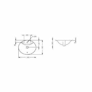 Lavoar incastrabil Ideal Standard Oceane 54cm - Img 2