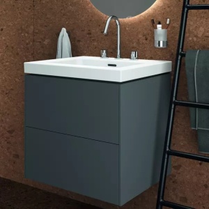Lavoar pe mobilier Ideal Standard Atelier Extra alb lucios cu 3 orificii baterie 61 cm - Img 6