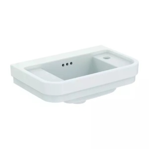 Lavoar suspendat Ideal Standard Atelier Calla alb lucios 50 cm cu orificiu baterie dreapta - Img 11