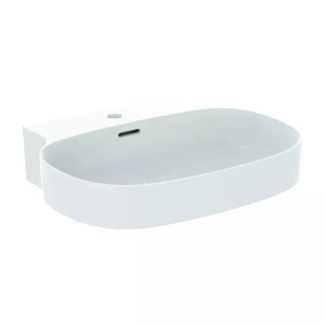 Lavoar suspendat Ideal Standard Atelier Linda-X 60 cm alb mat cu orificiu baterie si preaplin