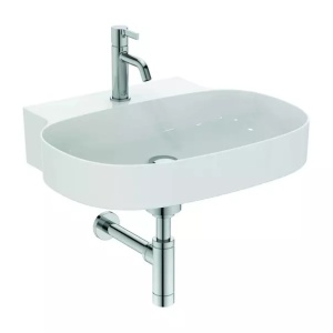 Lavoar suspendat Ideal Standard Atelier Linda-X cu orificiu baterie 60 cm alb lucios - Img 4