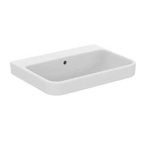 Lavoar suspendat Ideal Standard i.life B alb lucios 65 cm cu orificiu preaplin - Img 1